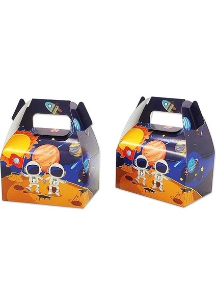 6 Adet Candybox 6 Adet Patlamış Mısır Kutusu Çocuklar Için Astronot Uzay Gemisi Güneş Alanı Doğum Günü Partisi Bebek Duş Parti Malzemeleri Hediye Çantası Aperatif Dekorasyon (Yurt Dışından)