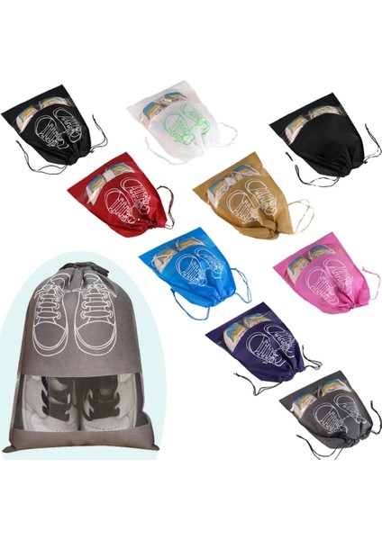 Kırmızı-Desensiz L 32 x 44 cm 1 Adet Ayakkabı Saklama Çantası Toz Geçirmez Bavul Bezi Çorap Tutucu (Yurt Dışından) indirimleri