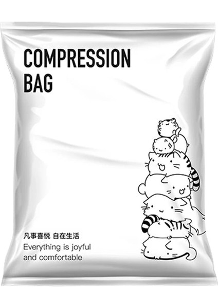 Temizle 40X60 cm Uygun Vakum Torbası Ev Düzenleyici Yorgan Elbise Vakum Saklama Çuval Su Geçirmez Sıkıştırma Uzay Tasarruf Hava Yastığı (Yurt Dışından)