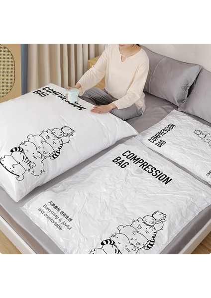 Temizle 40X60 cm Uygun Vakum Torbası Ev Düzenleyici Yorgan Elbise Vakum Saklama Çuval Su Geçirmez Sıkıştırma Uzay Tasarruf Hava Yastığı (Yurt Dışından) fiyatları