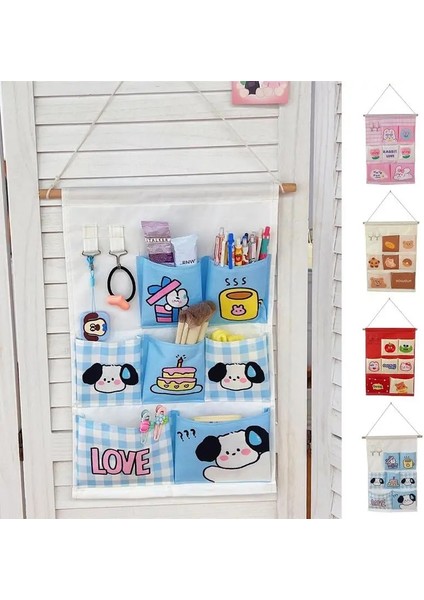 Pembe Duvar Asma Saklama Çantası Duvar Kapı Asılı Nem Geçirmez Çeşitli Eşyalar Depolama Yatak Odası Için Çok Cepli Space Saver Depolama (Yurt Dışından) fiyatları