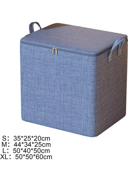Mavi Xl Kıyafet Saklama Çantası Yerden Tasarruf Sağlayan Toz Geçirmez Yorgan Saklama Çantası Katlanabilir Büyük Kapasiteli Dolap Organizatör Ev Için (Yurt Dışından) modelleri
