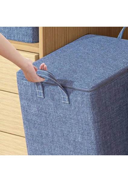 Mavi Xl Kıyafet Saklama Çantası Yerden Tasarruf Sağlayan Toz Geçirmez Yorgan Saklama Çantası Katlanabilir Büyük Kapasiteli Dolap Organizatör Ev Için (Yurt Dışından) indirimleri