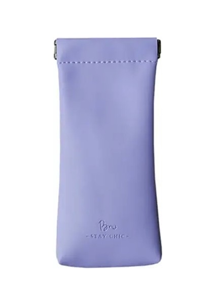 Mor Pratik Güneş Gözlüğü Kese Yerden Tasarruf Sağlayan Taşınabilir Güneş Gözlüğü Saklama Çantası Moda Yumuşak Gözlük Çantası (Yurt Dışından)