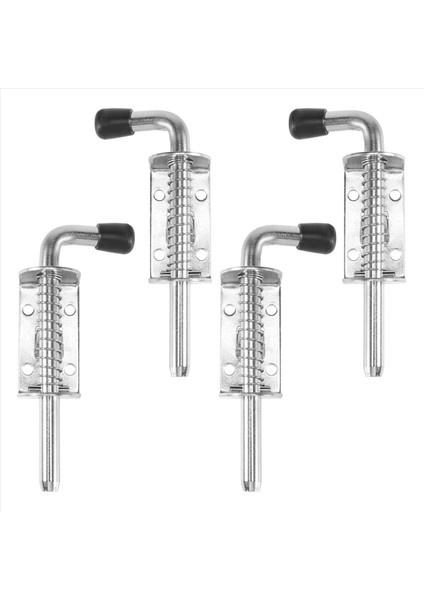 4 Paket 5 Inç Yay Yüklü Mandal Pimi 304 Paslanmaz Çelik Namlu Cıvatası Kalınlaştırılmış 2mm Kapı Kilidi, Fırçalanmış Bitmiş (Yurt Dışından)