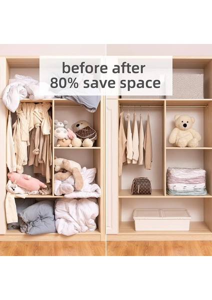 80 x 100 cm x 38 cm Vakumlu Saklama Torbaları Paket Uzay Tasarrufu Vakumlu Mühür Torbaları Katlanabilir Vakumlu Saklama Çantası Giysi, Yorgan, Battaniye Pompaya Gerek Yok (Yurt Dışından) fırsatları