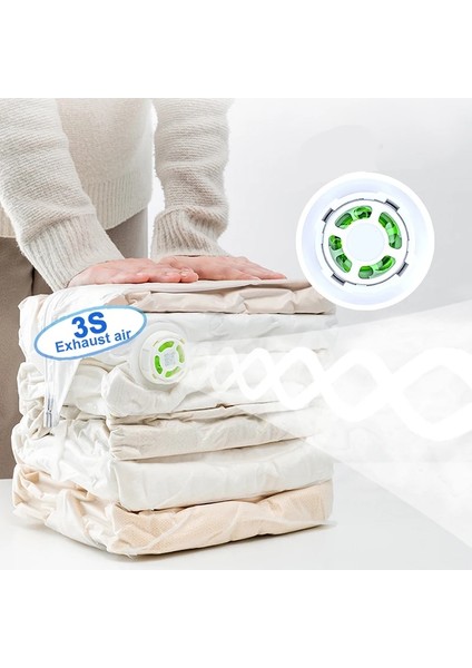 80 x 100 cm x 38 cm Vakumlu Saklama Torbaları Paket Uzay Tasarrufu Vakumlu Mühür Torbaları Katlanabilir Vakumlu Saklama Çantası Giysi, Yorgan, Battaniye Pompaya Gerek Yok (Yurt Dışından) indirimleri