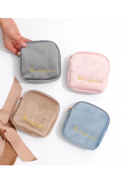 Gri 1 Adet Kullanışlı Adet Pedleri Çanta Yerden Tasarruf Sağlayan Emzirme Pedi Çantası Fermuar Kapatma Organizatör Kadınsı Ürün Saklama Çantası Günlük Kullanım (Yurt Dışından) indirimleri