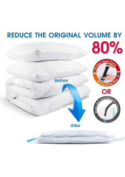 2 Adet 60X80CM Wbbooming 1/2/5 Adet Vakumlu Saklama Torbaları Yerden Tasarruf Sağlayan Çantalar Yorganlar Için Giysi Yastık Yatak Battaniyesi Depolama Vakumlu Mühür Çantası (Yurt Dışından) modelleri