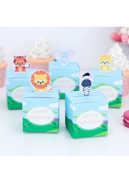Donut 5 Adet Etiket Yok Çocuklar Doğum Günü Partisi Için Favori Kutusu 5 Adet Donut Denizkızı Çiftlik Hayvanı Kuğu Uzay Şekeri Hediye Çantaları Orman Safari Ikram Kutusu Bebek Partisi (Yurt Dışından) modelleri