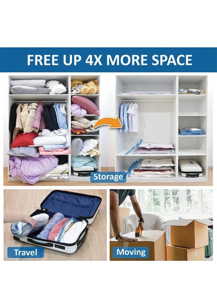 1 Adet El Pompası Büyük SIZE100X130CM Vakum Saklama Torbaları Space Saver Kilitli Torba Sıkıştırma Ev Düzenleyici Giysi Yatak Ceket Yastık (Yurt Dışından) fırsatları