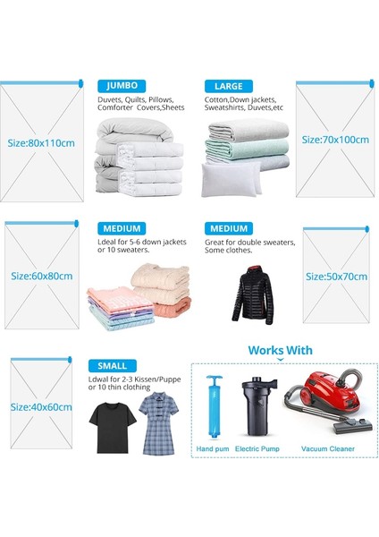 2 Adet 40X60 1/5/10 Adet Sanayi Saklama Çantası Vakum Saklama Torbaları Yatak Yastıklar Havlu Elbise Uzay Tasarrufu Hediye El Pompası Vakum Poşeti Paketi (Yurt Dışından) indirimleri