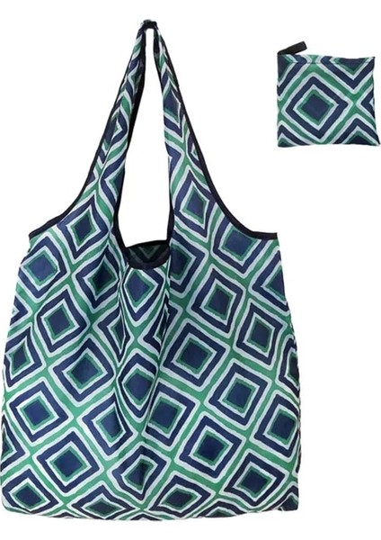 Portable3 Katlanabilir Alışveriş Çantası Uzay Tasarrufu Yeniden Kullanılabilir Süpermarket Bakkal Alışveriş Çantası Seyahat Plaj Spor Spor Çantası Aperatifler Için Giysi (Yurt Dışından)