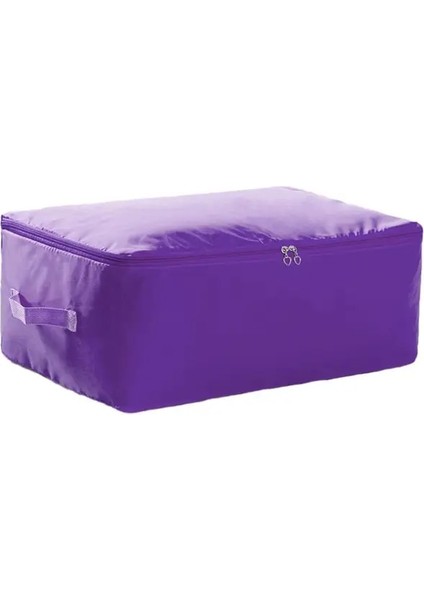 Mor 2xl Iki Yönlü Fermuarlı Yorgan Çanta Yerden Tasarruflu Yorgan Saklama Çantası 2 Yönlü Fermuarlı Battaniyeler Giysiler Için Hareketli Organizatör Çantası Ev (Yurt Dışından)