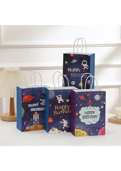 Mix Set 4 Adet 4/24 Adet Astronot Hediye Çanta Dış Uzay Parti Çocuk Oğlu Bebek Duş Malzemeleri Için Iyilik Evren Serisi Doğum Günü Partisi Süslemeleri (Yurt Dışından) fiyatları