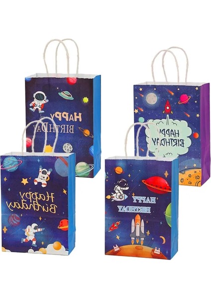 Mix Set 4 Adet 4/24 Adet Astronot Hediye Çanta Dış Uzay Parti Çocuk Oğlu Bebek Duş Malzemeleri Için Iyilik Evren Serisi Doğum Günü Partisi Süslemeleri (Yurt Dışından) modelleri