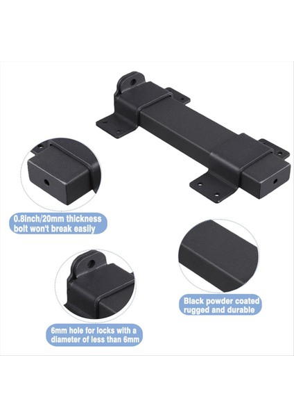 2pcs Slide Gate Mandal, Ahşap Çitler, Ahır Kapı Kilidi, Dış Mandal Için Uygun Asma Kilit Deliği ile Ağır Hizmet Tipi Mandal Kilidi (Yurt Dışından) fiyatları