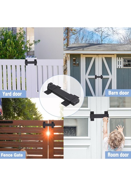 2pcs Slide Gate Mandal, Ahşap Çitler, Ahır Kapı Kilidi, Dış Mandal Için Uygun Asma Kilit Deliği ile Ağır Hizmet Tipi Mandal Kilidi (Yurt Dışından) modelleri