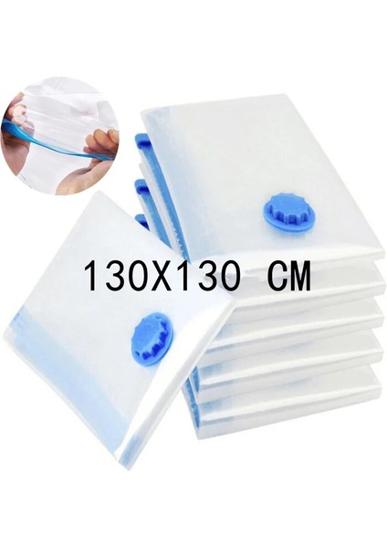 El Pompası 40X50 cm Kırılmaz Vakum Poşeti Elbise Saklama Torbası Valfli Şeffaf Bordür Sıkıştırma Saklama Çantası Seyahat Yerden Tasarruflu Sızdırmaz Torba (Yurt Dışından) modelleri