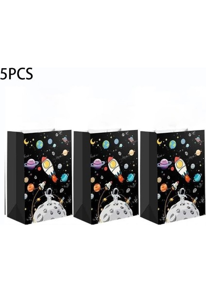Kağıt Bardaklar 5 Adet Uzay Doğum Günü Partisi Kağıt Torbalar Hediye Çantası Şeker Hediyeler Için Favor Kutusu Astronotlar Roket Evren Temalı Etkinlik Ikram Çantası Özel (Yurt Dışından) fiyatları