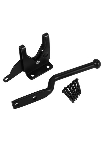 2pcs Kendi Kilit Kilitleme Kapısı Mandal Ahşap Çit Kapısı Kapısı Kiliti Çelik Siyah (Yurt Dışından) modelleri