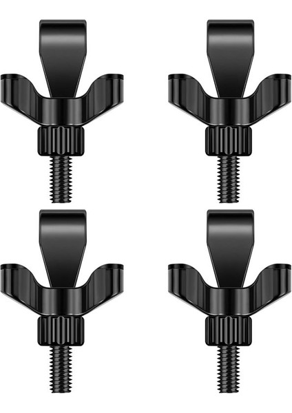 4 Pcs Taşınabilir Ayarlanabilir Kapı Kilidi Otel Kapı Kilitleri, Kapı Güvenlik Cihazları, Kapı Kilidi Ek Güvenlik Siyah (Yurt Dışından)