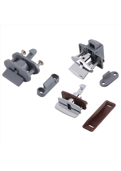 3pcs Araba Itme Kilidi Rv Karavan Tekne Motor Ana Dolap Çekmecesi Mandal Düğmesi Kilitler Anahtarsız Kapı Kilidi Donanımı (Yurt Dışından) modelleri