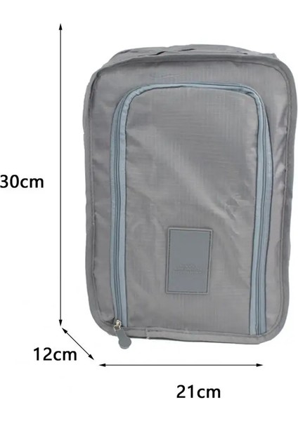 Gök Mavisi Seyahat Çantası Fermuar Kapatma Pürüzsüz Açılış Ayakkabı Saklama Çantası Iyi Sızdırmazlık Kolu Tasarımı Katlanabilir Yerden Tasarruflu Ayakkabı Çantası (Yurt Dışından) indirimleri