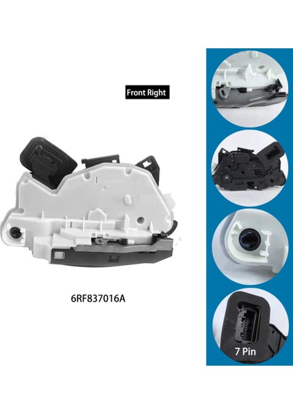 Golf Için Kapı Kilidi Mandal Aktüatörü Mk6 Mk7 Passat B7 Polo Skoda Yeti 6RF837016 Sağ Ön (Yurt Dışından) indirimleri