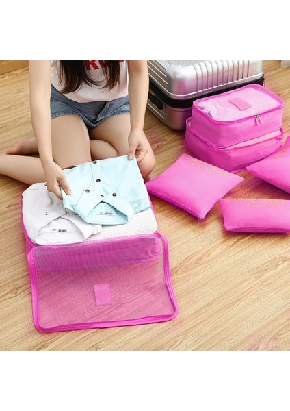 Şarap Kırmızı 6 Adet/takım Seyahat Saklama Torbaları Kalınlaşma Kozmetik Ambalaj Torbaları Su Geçirmez Katlanabilir Yerden Tasarruf Çarşaflar Iç Çamaşırı Ayakkabı Çorap (Yurt Dışından) fiyatları