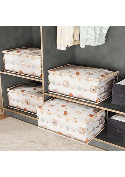 M Dayanıklı Saklama Çantası Yerden Tasarruf Sağlayan Saklama Çantası Su Geçirmez Yorgan Saklama Çantası Kapasiteli Organizatör Toz Geçirmez Giysiler Ev Yatak Odası (Yurt Dışından) indirimleri