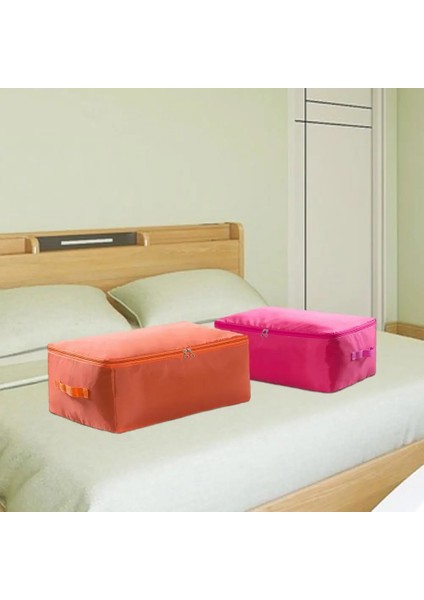 Mavi Xl Battaniye Saklama Çantası Yerden Tasarruflu Yorgan Saklama Çantası 2 Yollu Fermuarlı Battaniyeler Giysiler Ev Için Hareketli Organizatör Çantası Doldurulmuş (Yurt Dışından) indirimleri