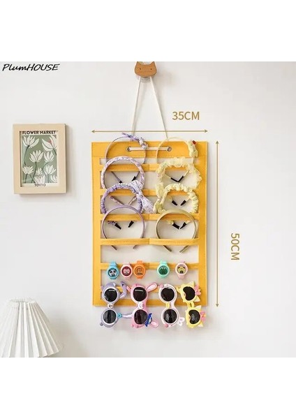 A5 Saç Fiyonkları Organizatör Büyük Kapasiteli Kafa Bandı Tutucu Duvar Asılı Saç Tokası Depolama Askı Yerden Tasarruf Sağlayan Saç Kızlar Oda Duvar Dekoru (Yurt Dışından)