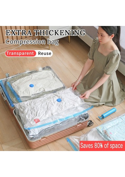 2 Adet 40X60 Vakumlu Saklama Çantası Elbise Organizatör Çantası Yatak Takımı, Yastıklar, Havlu, Yerden Tasarruf Sağlayan Seyahat Mühürlü Paket Vana ile Vakum Poşeti Paketi (Yurt Dışından) fiyatları