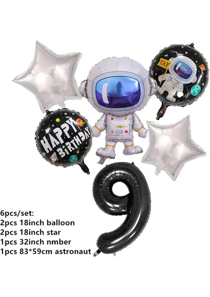 Balonlar 6 Adet Patlamış Mısır Kutusu Çocuklar Için Astronot Uzay Gemisi Güneş Uzay Doğum Günü Partisi Bebek Duş Parti Malzemeleri Hediye Çantası Aperatif Dekorasyon (Yurt Dışından)