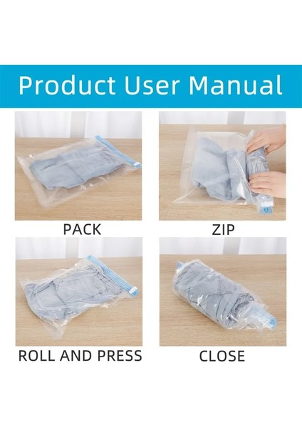 B-L Vakum Saklama Torbaları El Haddeleme Giyim Sıkıştırma Saklama Torbaları Katlanabilir Seyahat Space Saver Su Geçirmez Çanta Ev Organizatör (Yurt Dışından) fırsatları