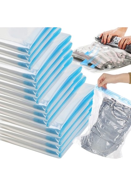 B-L Vakum Saklama Torbaları El Haddeleme Giyim Sıkıştırma Saklama Torbaları Katlanabilir Seyahat Space Saver Su Geçirmez Çanta Ev Organizatör (Yurt Dışından) indirimleri