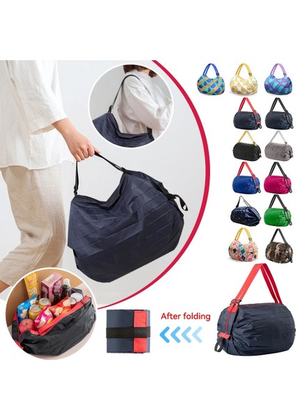 D Katlanabilir Alışveriş Çantası Uzay Tasarrufu Yeniden Kullanılabilir Süpermarket Bakkal Alışveriş Çantası Seyahat Plaj Spor Spor Çantası Aperatifler Giysileri Için (Yurt Dışından) fiyatları