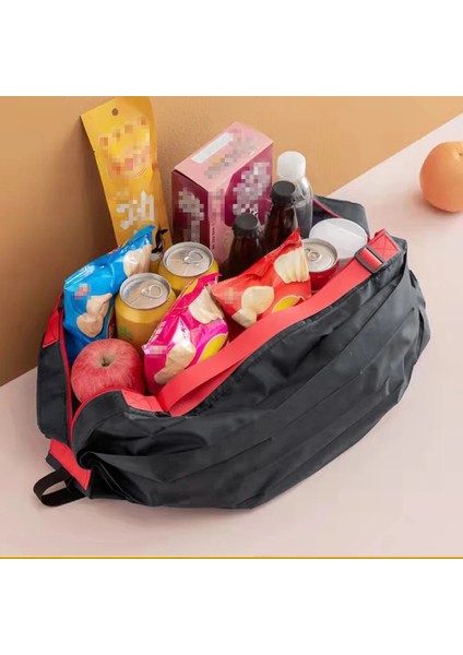 D Katlanabilir Alışveriş Çantası Uzay Tasarrufu Yeniden Kullanılabilir Süpermarket Bakkal Alışveriş Çantası Seyahat Plaj Spor Spor Çantası Aperatifler Giysileri Için (Yurt Dışından) modelleri