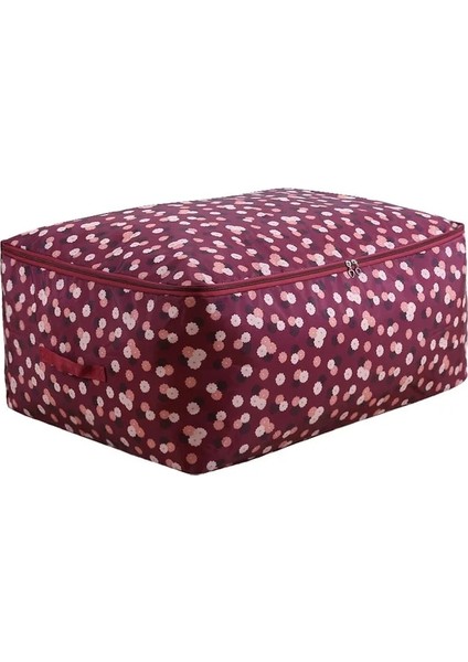 Renkli 3 L 58X40X22CM Çiçekli Yorgan Saklama Kutusu, Yatak Altı Saklama Düzenleyici, Battaniye Saklama Çantası, Fermuarlı Paket Kasa, Elbise Kutusu, Ev Yerden Tasarruf Di (Yurt Dışından)