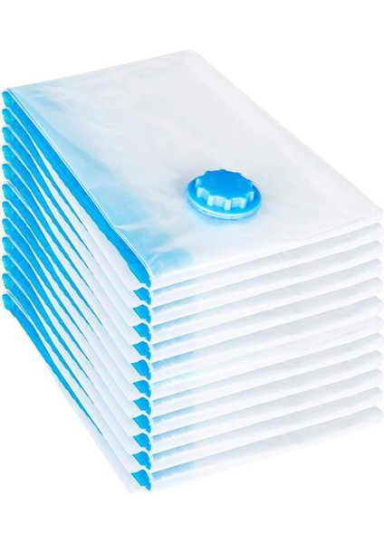 50X60CM Vakumlu Saklama Torbaları Vanalı Şeffaf Katlanır Sıkıştırılmış Yerden Tasarruflu Seyahat Mühür Paket Organizatörleri Havlu Kumaş Battaniye (Yurt Dışından)