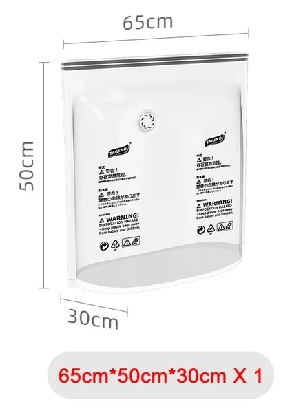 65 x 50CM x 30CM Vakum Saklama Torbaları Uzay Tasarruf Çantaları Büyük Saklama Torbaları Yatak Takımları Elbise Battaniye Yorgan Için Vakumla Kapatılır Pompaya Gerek Yok (Yurt Dışından)