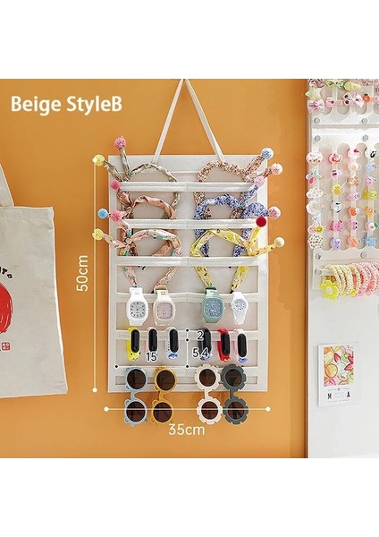 Bgb Saç Fiyonkları Organizatör Duvar Asılı Büyük Kapasiteli Kafa Bandı Tutucu Saç Tokası Depolama Askı Yerden Tasarruf Sağlayan Aksesuar Kız Odası Için (Yurt Dışından)