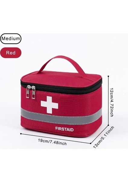 Kırmızı M Ilk Yardım Çantası Çantası Taşınabilir Hafif Çantaları Yerden Tasarruflu Tıbbi Kutu Kamp Mutfak Hayatta Kalma Işletmeler Mavi (Yurt Dışından)
