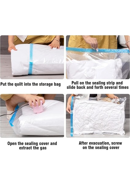 80X100CM Vana ile Şeffaf Sınır Katlanır Sıkıştırılmış Organizatör Seyahat Yerden Tasarruf Mühür Paket Vakum Torbaları Giysi Saklama Çantası (Yurt Dışından) indirimleri