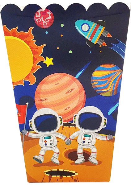 6 Adet Popcornbox 6 Adet Patlamış Mısır Kutusu Çocuklar Için Astronot Uzay Gemisi Güneş Alanı Doğum Günü Partisi Bebek Duş Parti Malzemeleri Hediye Çantası Aperatif Dekorasyon (Yurt Dışından) indirimleri