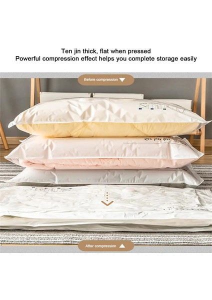 B 50X70 cm 1 Adet Sıkıştırılmış Çanta Elektrikli Pompa El Haddeleme Seyahat Vakum Torbası Pompası Mini Vakumlama Makinesi Makinesi Space Saver Giysi Organizatör (Yurt Dışından) indirimleri