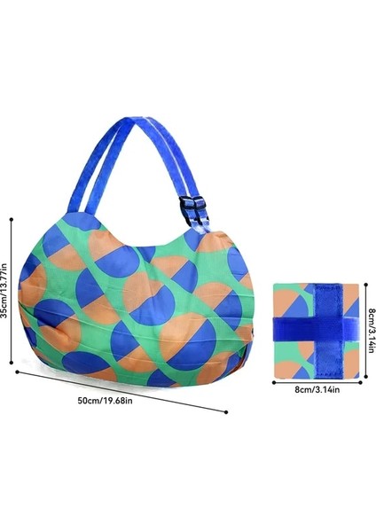 Renk 14 Katlanabilir Alışveriş Çantası Uzaydan Tasarruf Yeniden Kullanılabilir Süpermarket Bakkal Alışveriş Çantası Seyahat Plaj Spor Spor Çantası Aperatifler Giysileri Için (Yurt Dışından)