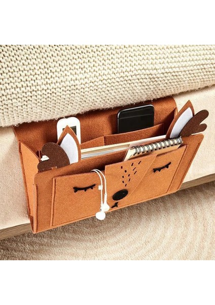 Turuncu Asılı Başucu Depolama Çok Cep Başucu Organizatör Karikatür Grafik Tasarım Yerden Tasarruf Çok Fonksiyonlu Depolama Asılı (Yurt Dışından) fiyatları