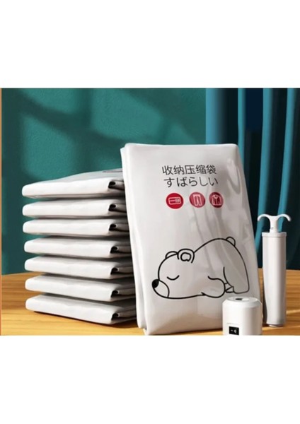 Stil 3 60X80 cm Büyük Kapasiteli Vakum Sıkıştırma Torbası Büyük Egzoz Ayırma Çuval Yatak Odası Dolap Giyim Depolama Mühürlü Çanta Yerden Tasarruf (Yurt Dışından) fiyatları